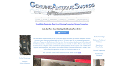 Desktop Screenshot of genuine-antique-swords.com