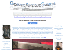 Tablet Screenshot of genuine-antique-swords.com